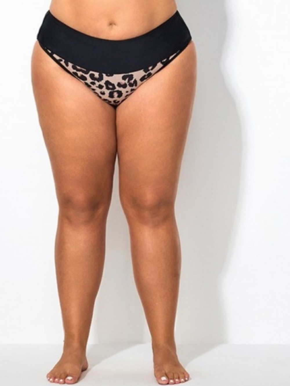 NWT 2x Meet.curve High waisted Leopard Bottoms!